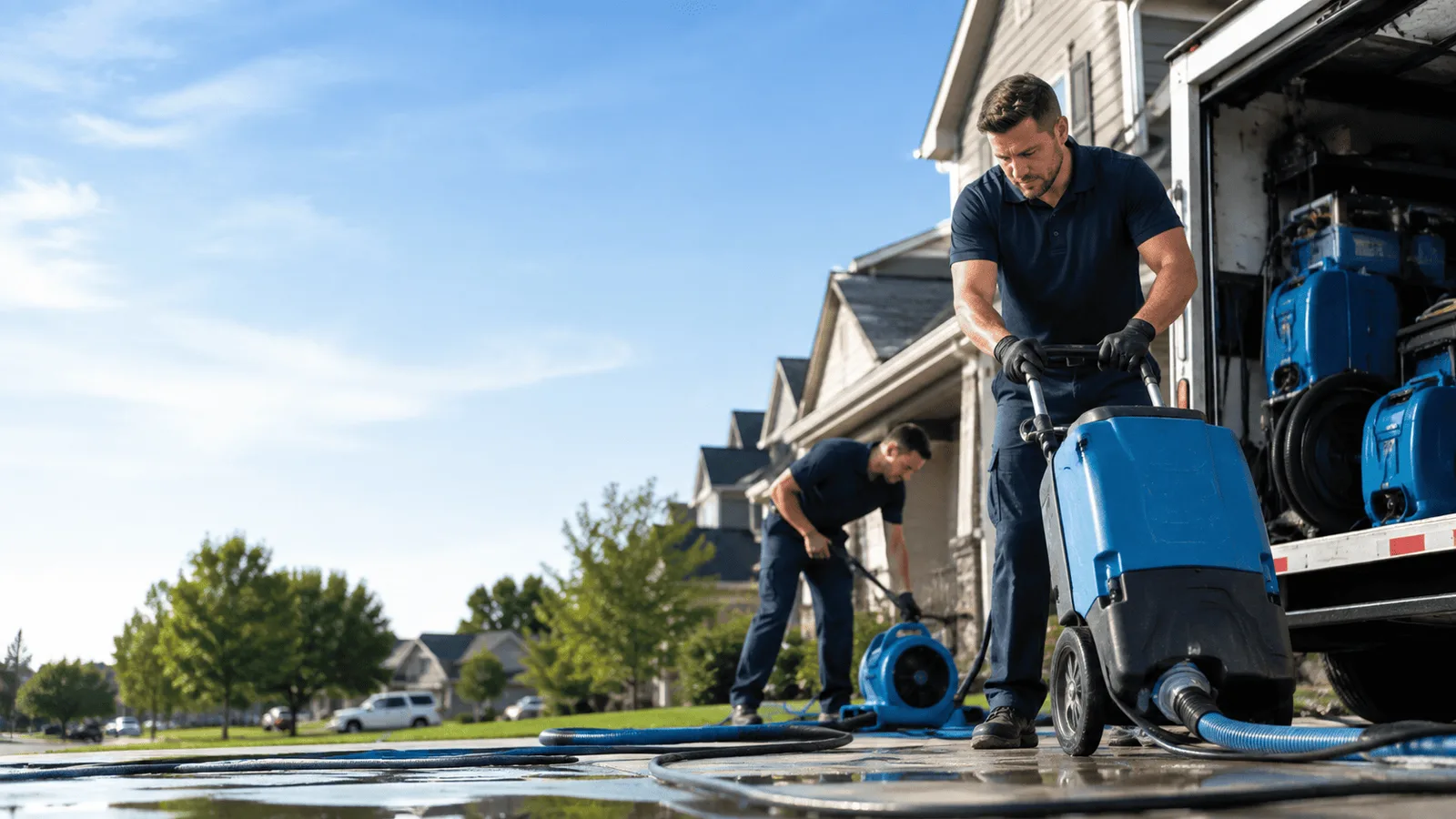 Dehumidification being performed in Coopers Plains, NY